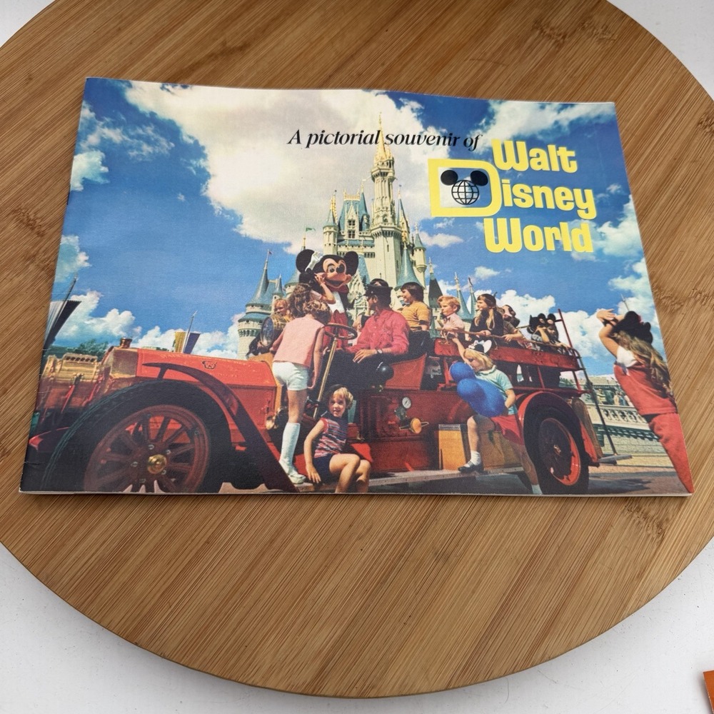 Walt Disney World Book A Pictorial Souvenir of Walt Disney World 1970s Vintage
